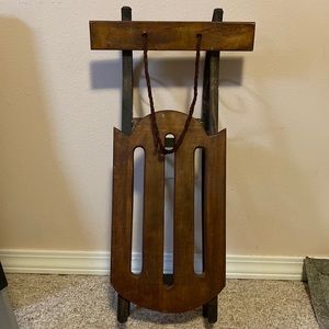 Decorative sled - wood and metal 24”